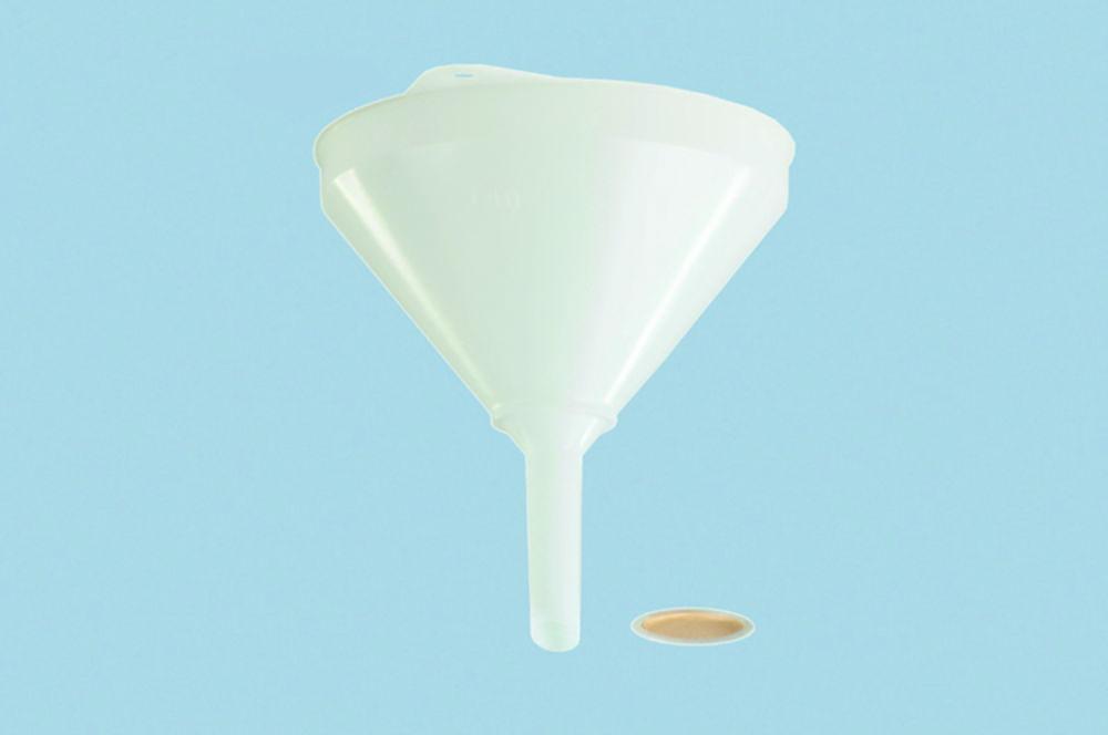 Hünersdorff Funnel, 208 mm, HDPE Drain 20 mm, with Phosphor-Bronze Sieve (50 mm Ø)