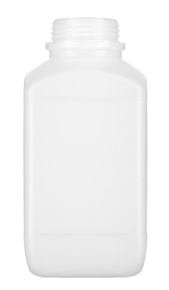 Kautex Textron Square Reagent Bottle - 4000ml Wide Neck PE-HD Without Screw Cap