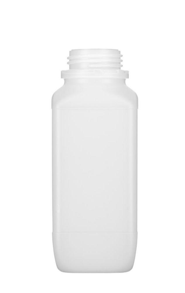 Kautex Square Reagent Bottles, Wide Neck, PE HD Cap 1000mL (Without Screw Cap)

