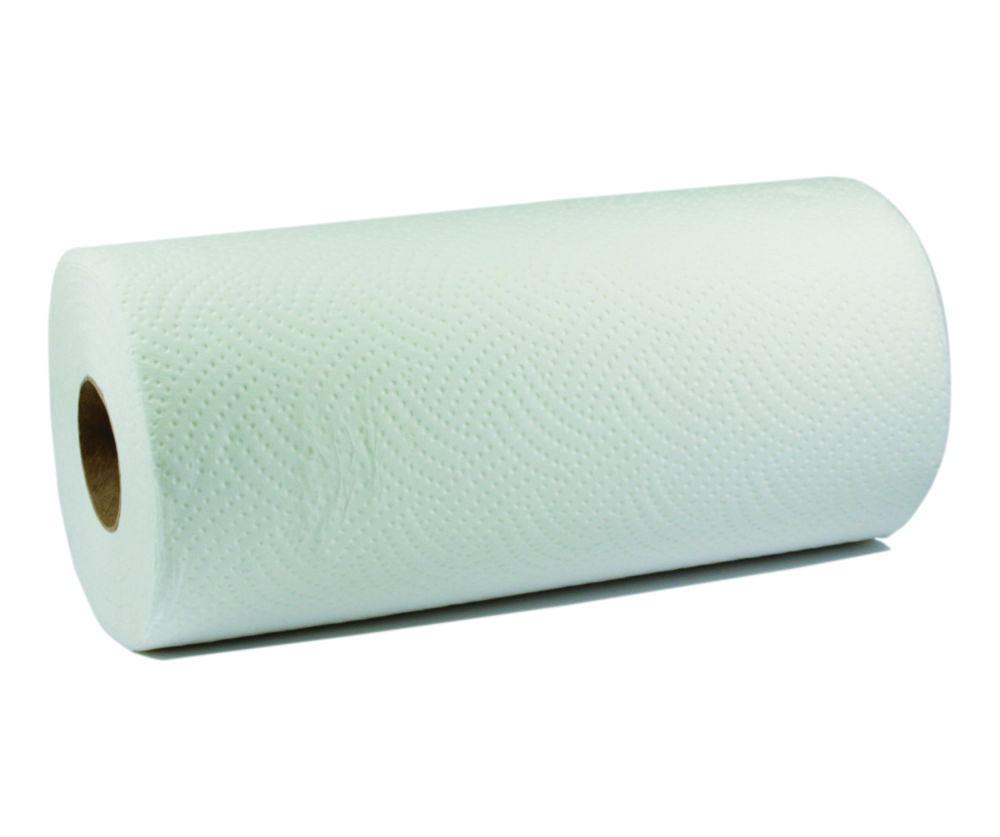 LLG Wipe 22x26 cm, White, 3-Ply Cellulose, Roll of 102 Sheets, Pack of 15x2 Rolls
