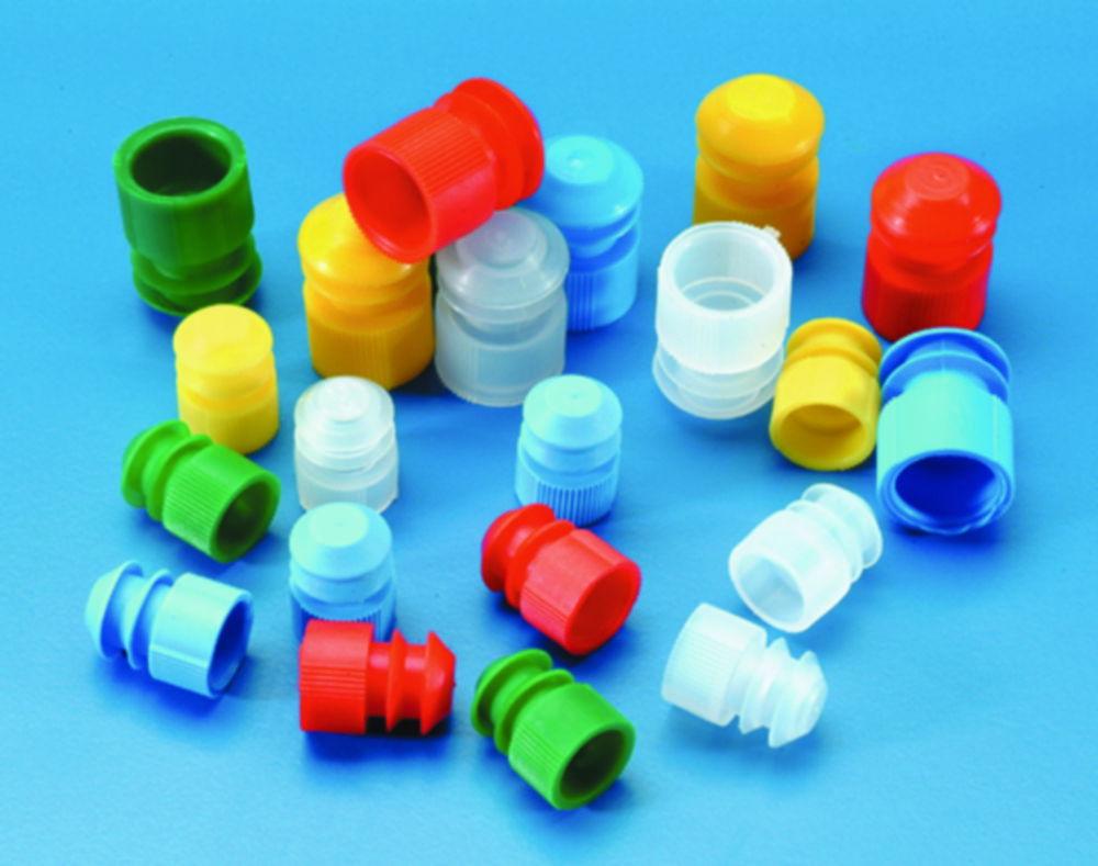 Kartell Caps for Test Tubes, 15–17 mm, Neutral, PE, Pack of 100