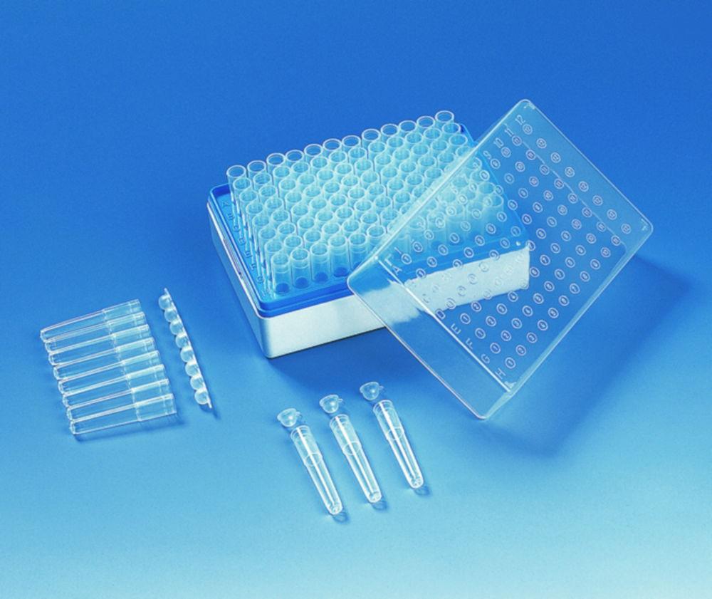 BRAND Pack with 12x8 Tube Strips 1.2ml, Pack of 10, PP Non-Sterile