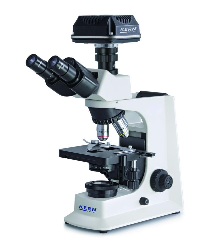 Kern Compound Microscope 4/10/40/100; WF10x20; 3W LED 5.1 MPX Camera with USB 2.0 Interface