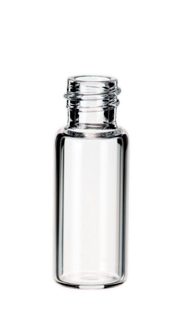 LLG Screw Neck Vials N 8, 1.5 ml, OD 11.6 mm, Outer Height 32 mm, Clear, Flat Bottom, Small Opening, Pack of 100