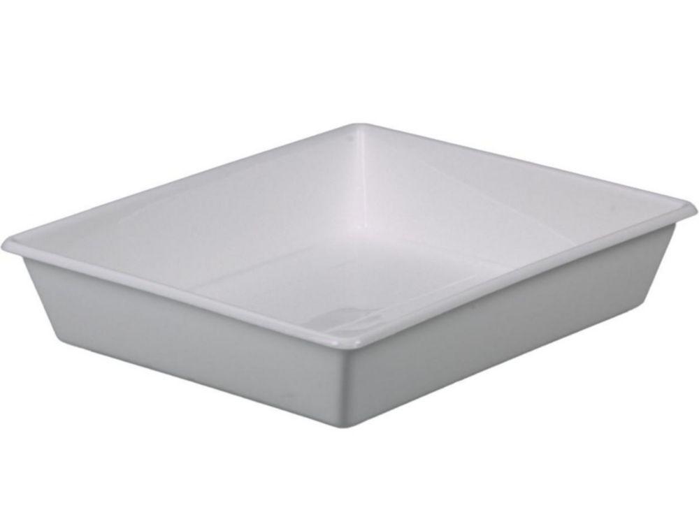 Bürkle Laboratory Tray, 370 × 305 × 78 mm, White Polypropylene​