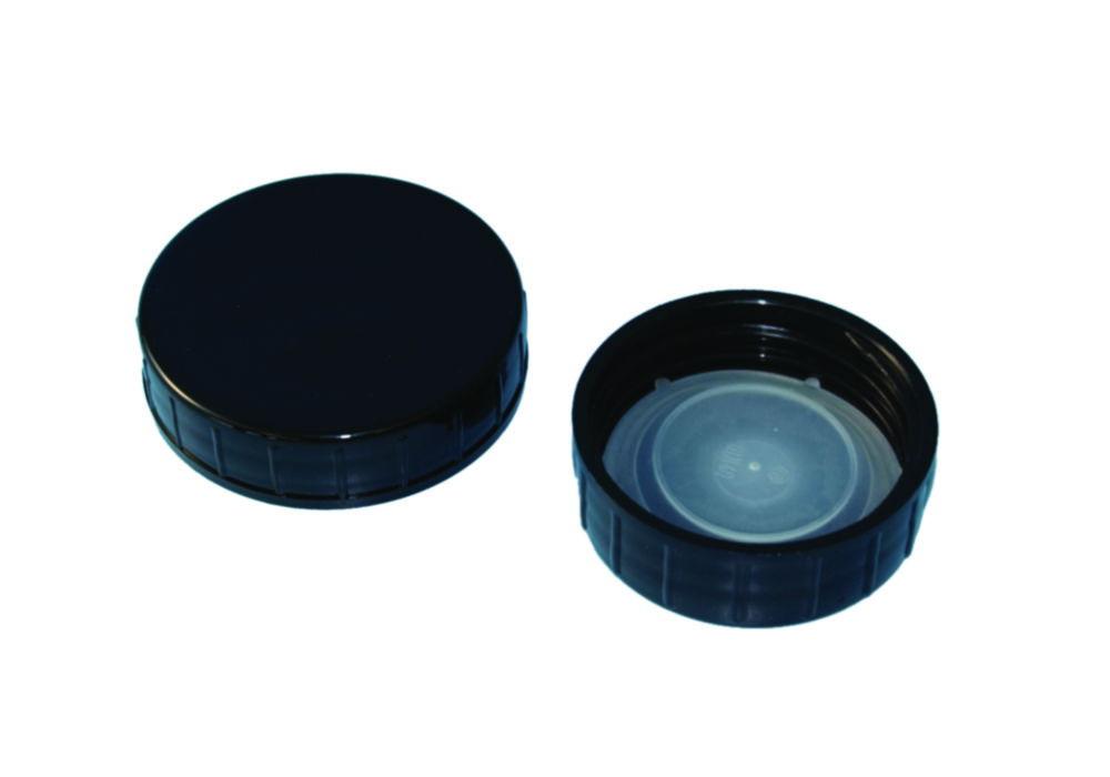 Klett-Kunststofftechnik Screw Caps PP for 250 and 500 mL Bottles DIN 55, Pack of 100