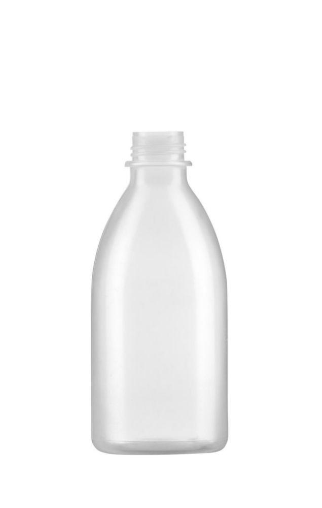 Kautex Narrow Neck Bottle 250 mL, LDPE Clear, Without Screw Cap (Use with 6.291 535)