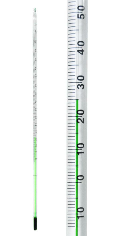 LLG Thermometer Solid Stem -10/0°C +110:0.5°C 300x5.5–6.5 mm 76 mm Submergence Eco-Friendly Liquid