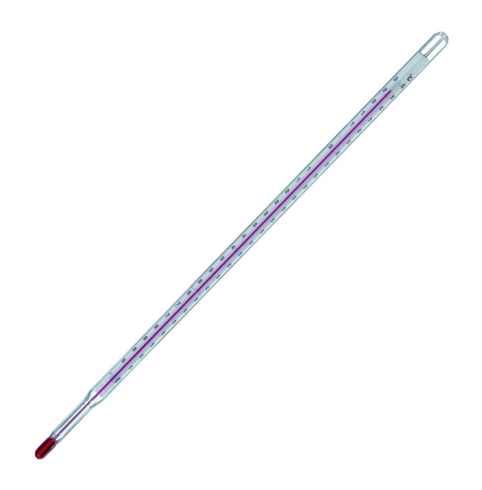 LLG Precision Laboratory Thermometer -100 to +30°C Enclosed Scale, Transparent Capillary
