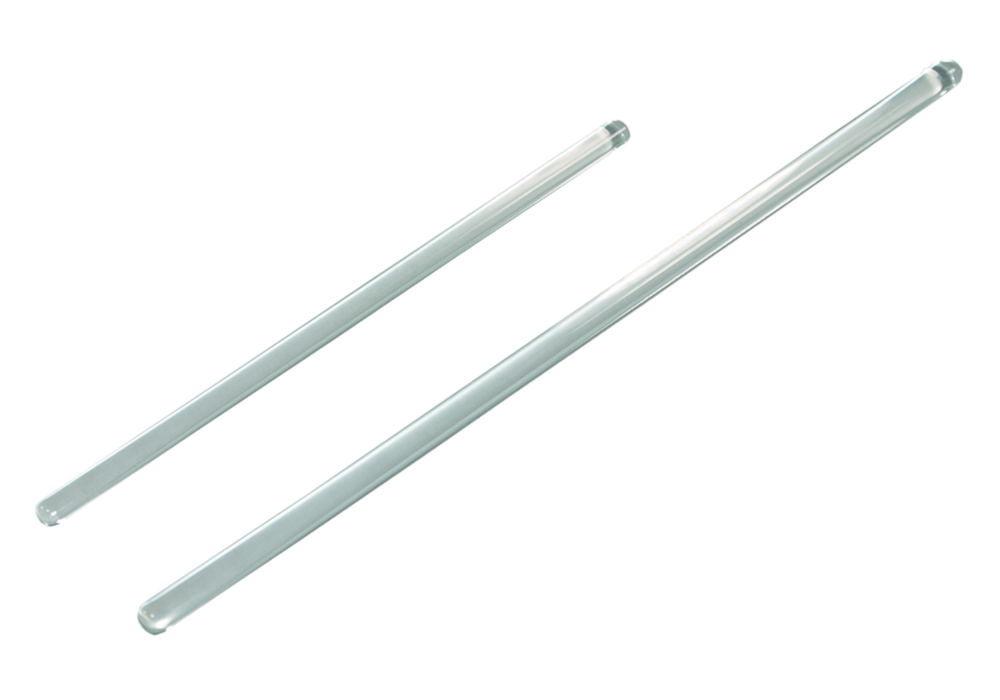 LLG Stirring Rods, Glass, Fused Ends, 250 x 6 mm, Pack of 10