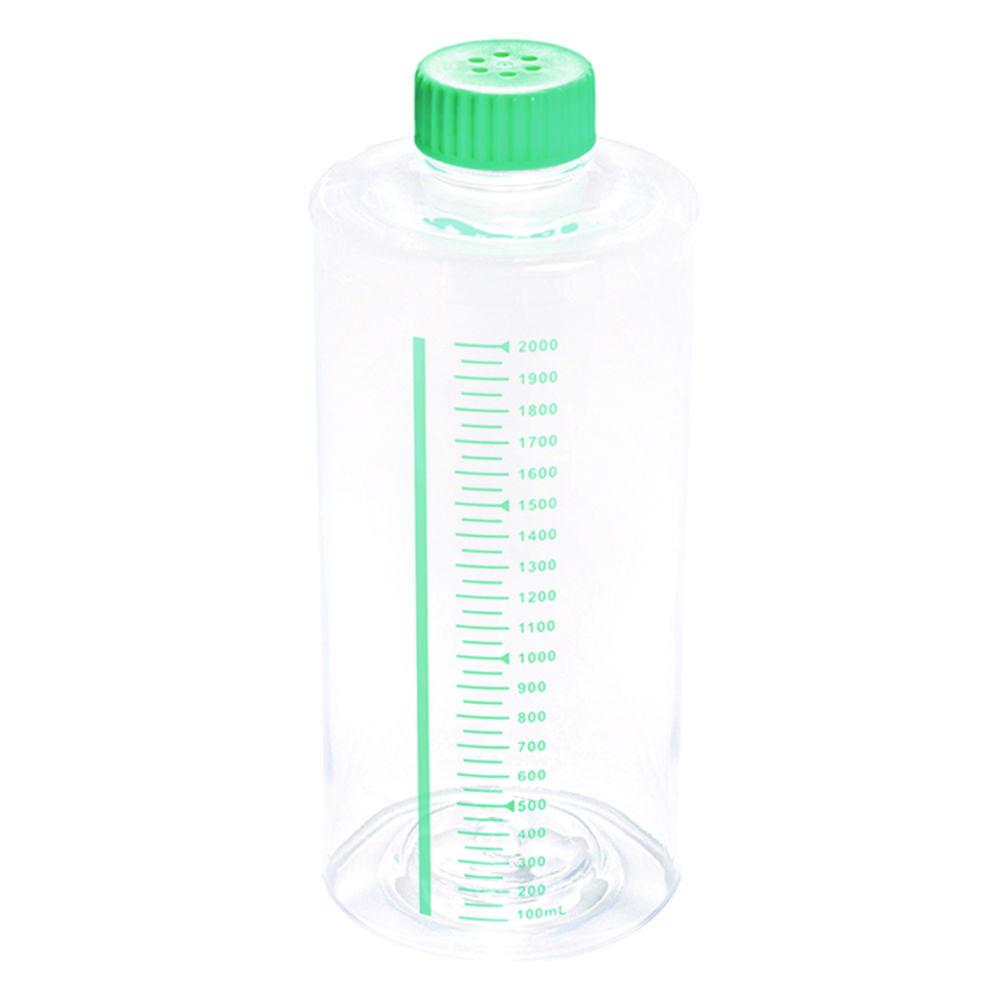 Roller Bottles 5000ml non-treated, vent cap, sterile, pack of 12