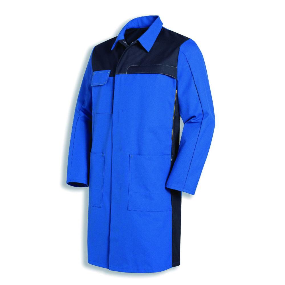 Uvex Professional Coat, Size 40/42, Royal Blue, 1/1 Arm, 65% Cotton, 35% PE, Type 16282, for Men


