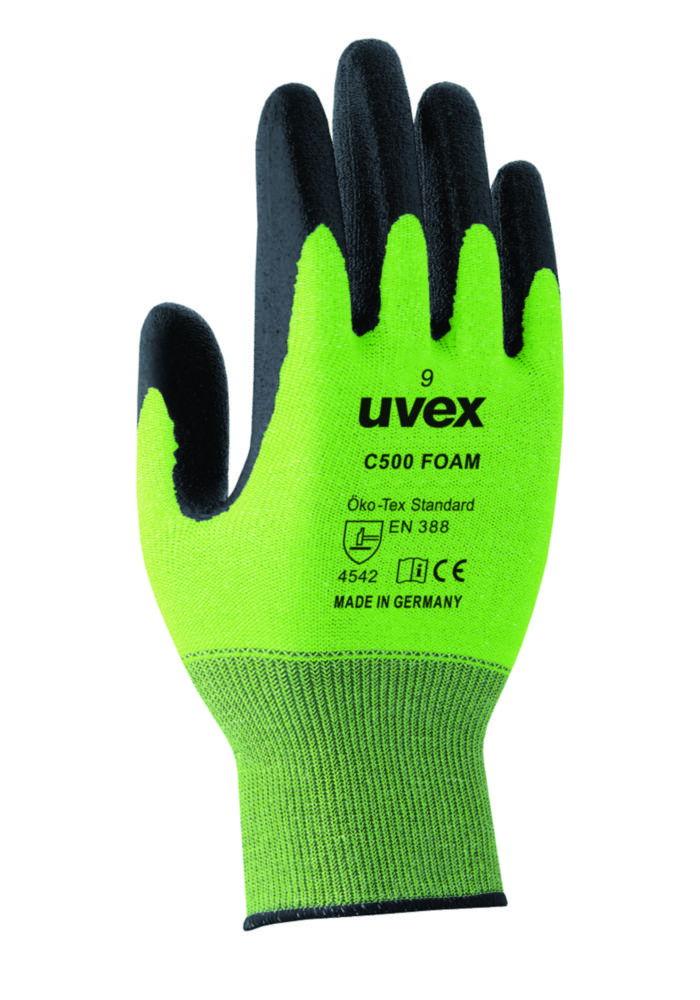 Uvex Protection Gloves C500 Foam, Size 8, Cord-HS, ca. 27 cm, Type 60494, Pair

