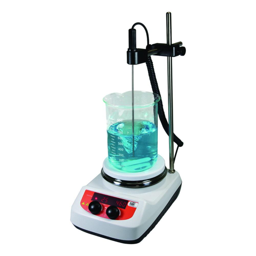 LLG uniSTIRRER 3 Pro Heating Stirrer With PT1000 and Stand, EU Plug