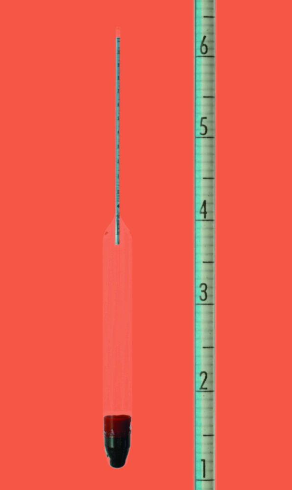 Amarell Hydrometer n.Baumé 10 - 20 in 0.1°Bé Without Thermometer, 280 mm Range 10° Bé