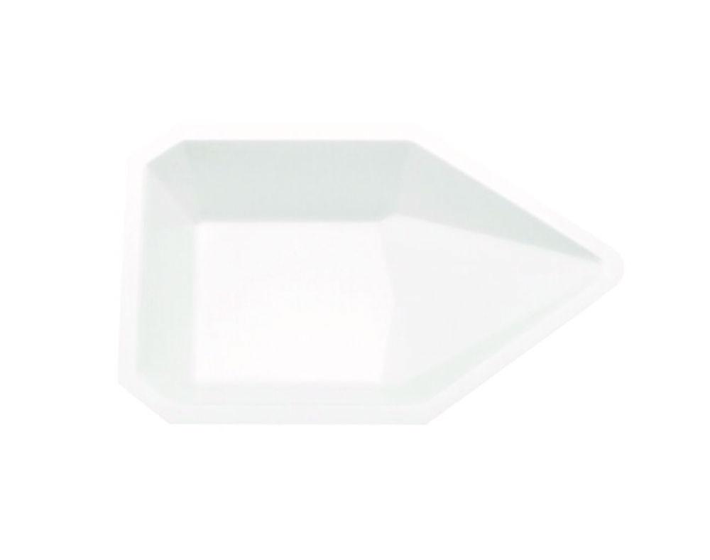 Weighing pans, PS, with spout, 135 ml 84 mm x  130 mm x 25 mm pack of 500