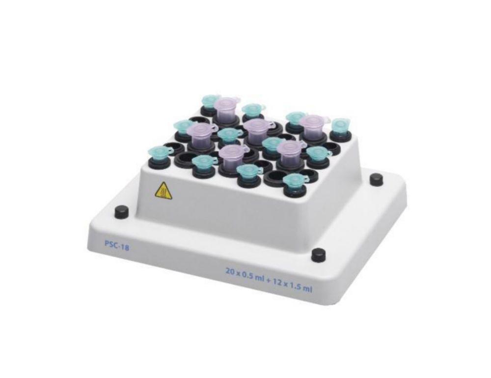 Grant Instruments PSC18 Block for PHMT Thermoshaker, Holds 20 x 0.5 mL and 12 x 1.5/2.0 mL Microtubes