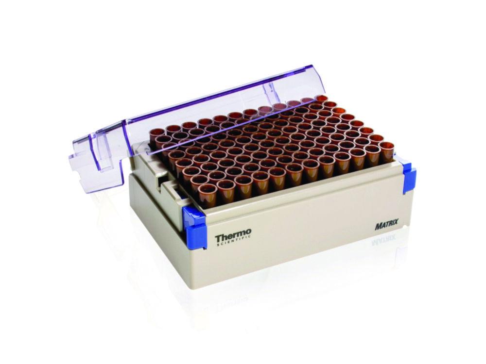 Thermo Matrix Tube 500 µL, without Screw Cap, V-Bottom, Sterile, in Latch Box, Pack of 5x96