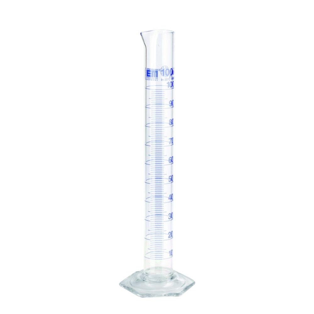Hirschmann Laborgeräte DURAN Tall Form Measuring Cylinder, Class A, 100 mL