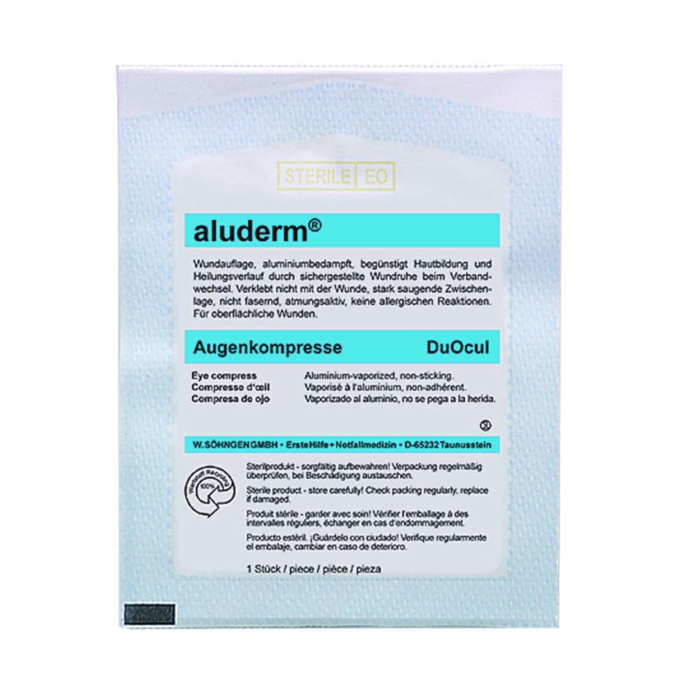 W.Söhngen Aluderm Eye Compress DuOcul Together Sterile in Peel Pack, Each One Compress Aluderm and a Compress DermaCare

