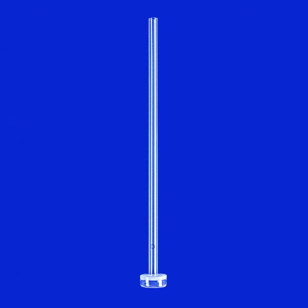 Lenz-Laborglas Gas Distribution Tube, Central Ring Dia. 25 mm, Por. 2, H. 250 mm, Made of Borosilicate Glass

