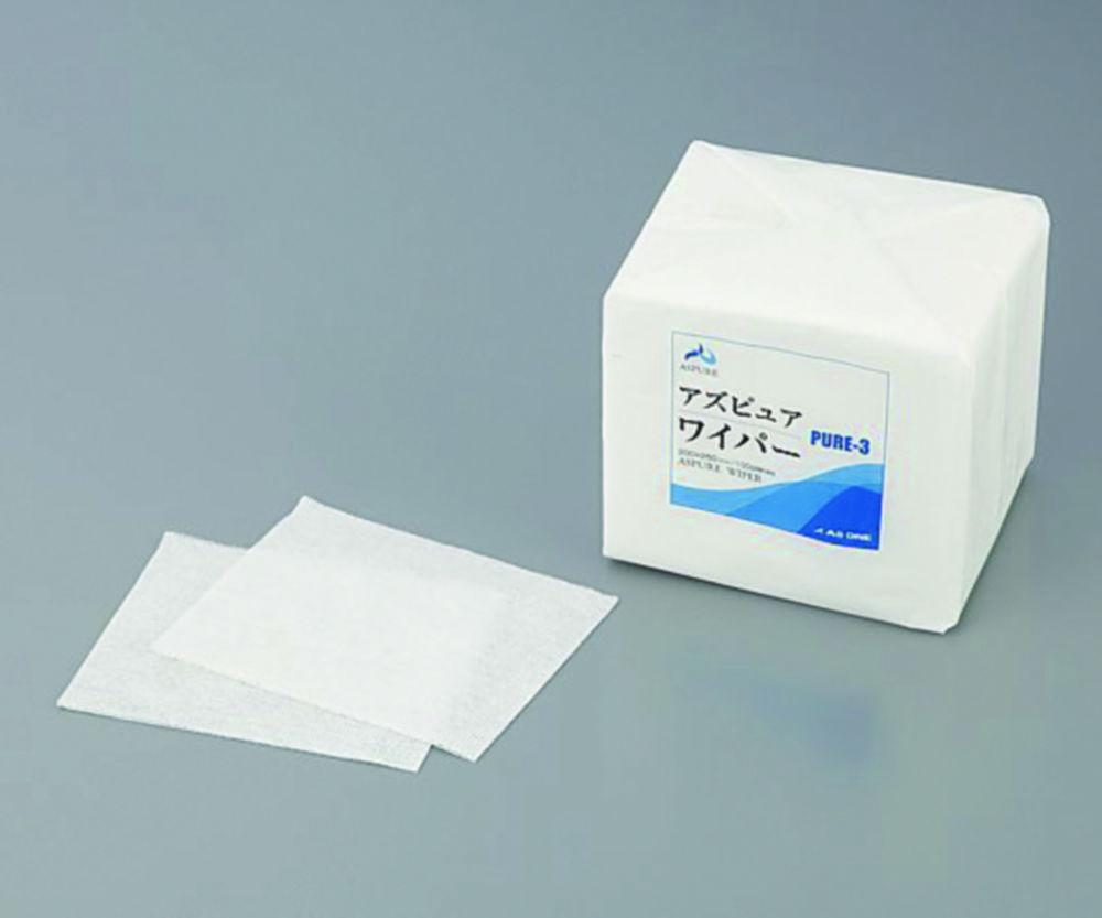 As One ASPURE Wiper PURE-3 30% Polyester, 57% Rayon, 13% Polyethylene, 200 x 250 mm, Pack of 3,000 pcs.​