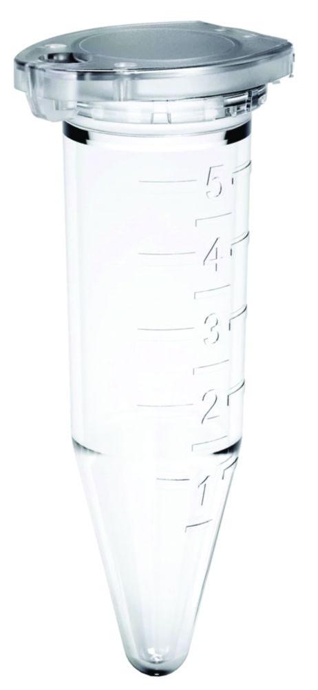 Ratiolab Safety Cap Microcentrifuge Tubes 5.0 ml, PP, Natural, Pack of 100

