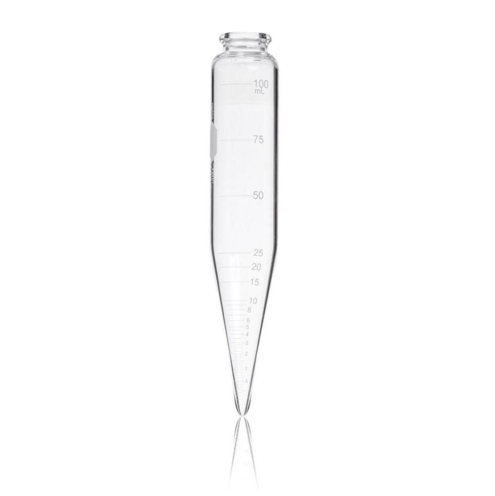 DWK Kimble Centrifuge Tube 100ml, Oil Conical, White Graduated, Pack of 12


