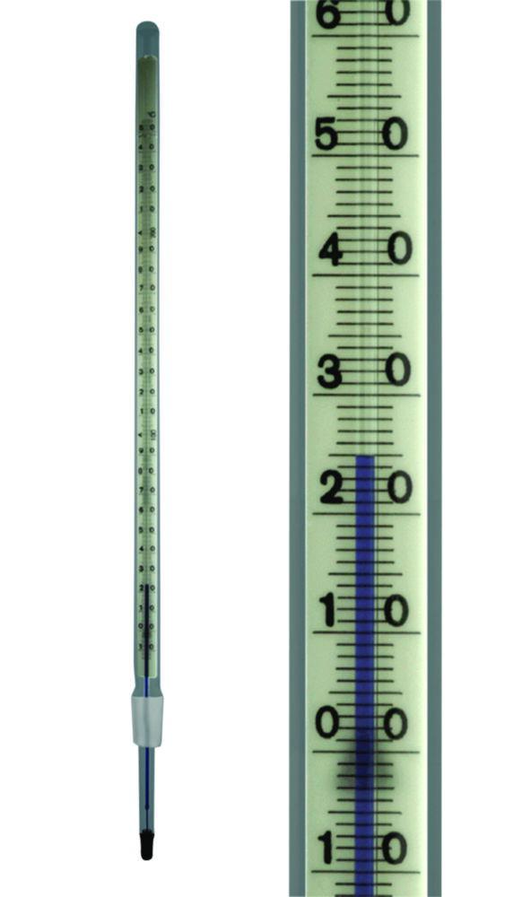 Amarell Thermometers -10...360:1°C Red Filled, 100mm Built-In Length Ground Glass Joint NS 14.5/23