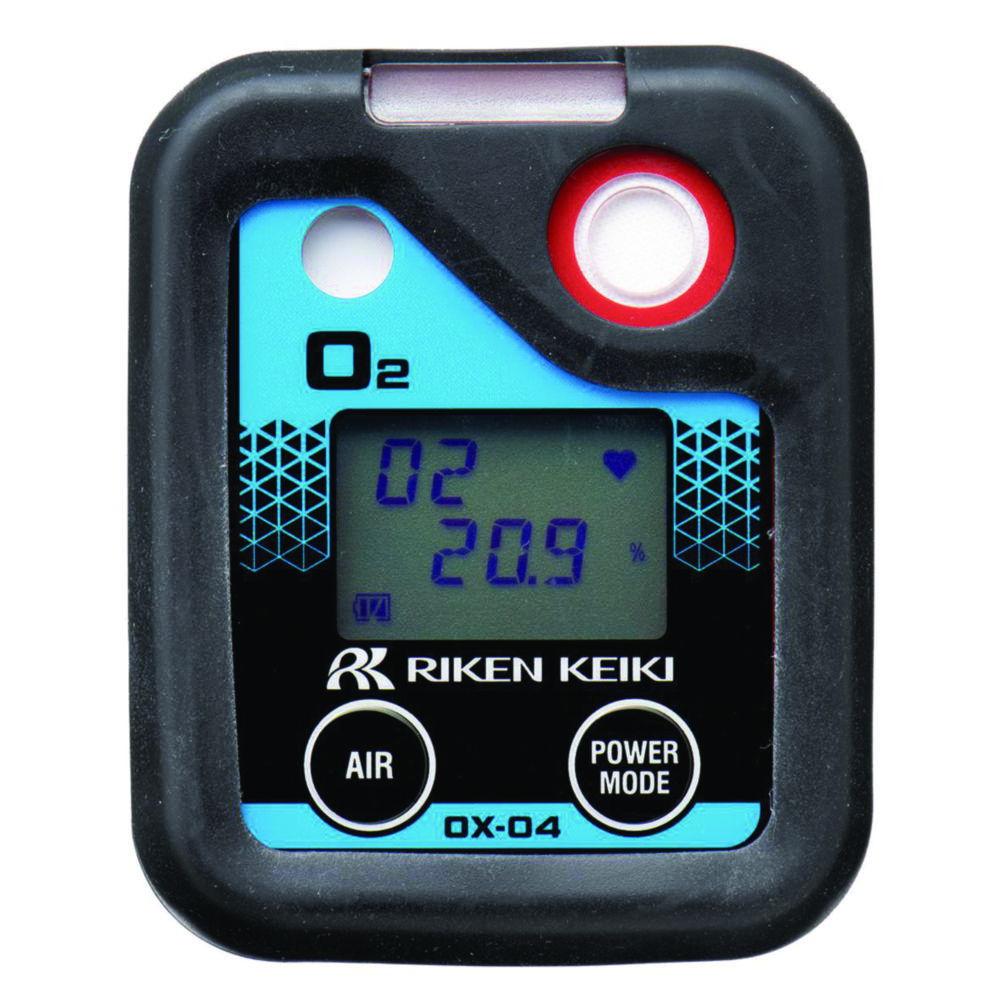 Single gas warning device OX-04 oxygen 0-25.0%, resolution 0.1% with alkaline battery