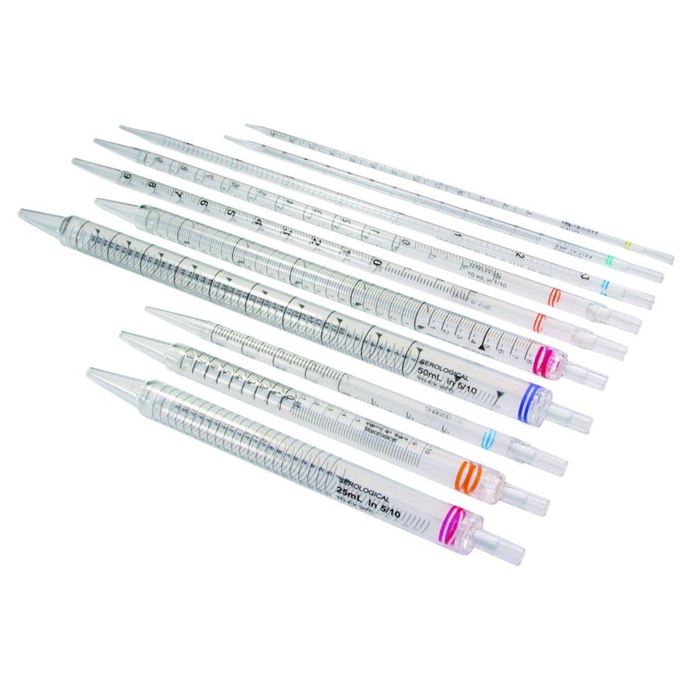 LLG Short Serological Pipettes Type 1 5ml, PS, Paper/Plastic Peel, Individually Packed, Blue Code, Sterile, Pack of 200

