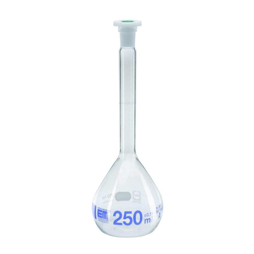 Hirschmann Laborgeräte Volumetric Flasks, Class A, with Plastic Stopper Cap, 100 mL, NS 12/21 (Pack of 2)

