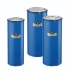 Dewar flasks 3000ml, cylindrical blue powder-coated alu, 230x138mm