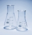 Erlenmeyer flask 250ml, wide neck Pyrex®, graduated, pack of 10