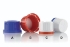 Tamper evident cap, PP white/red, 32mm, for 100-1000ml bottles with degassing function/membrane