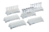 Tube-Rack for 5.0 and 15ml vials 16 seats, white, autoclavable, pack of 2