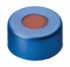 LLG-Aluminium caps N 11 TB/oA with sealing discs blue, hole dia. 5,6 mm sealing disc 0,9 mm thick, pack of 100