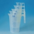 LLG-Beaker 2000 ml, PP ISO 7056, blue scale, with handle