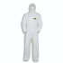 Overall 5/6 comfort, PP/PE-spunbond-laminate white/lime, with hood, SMS back, model 9877, type 5/6, size XL, pack of 5