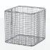 Wire basket 100x100x100 mm 18/8 stainless steel E-POLI mesh size 8x8mm