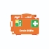First aid kit Quick-CD, norm, orange, DIN 13157, ABS-plastic, dimensions: 260 x 110 x 170 mm